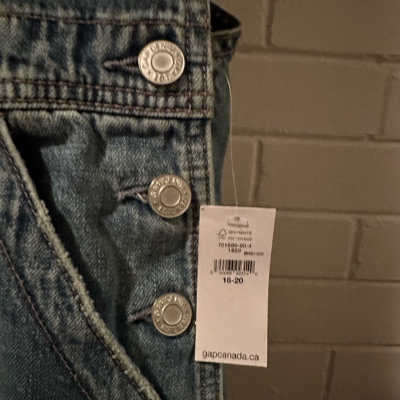 GAP - Teen Girls - Jean Denim Overalls - BNWT - sz 18-20 - Picture 2 of 7